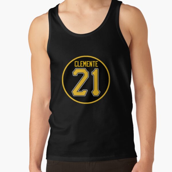 Most popular of the year Roberto Clemente Clemente #21 Black Tank SPORT AND  ICON