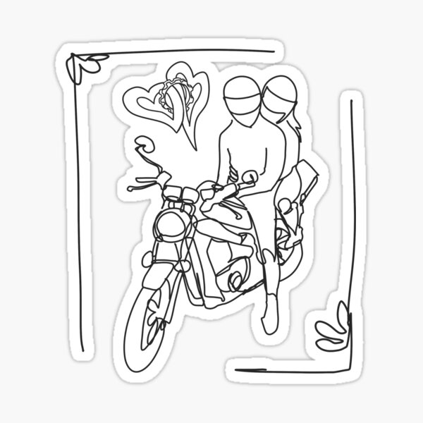 Thomas KinkadeStyle Detailed Coloring Page Portrait of Lesbian Couple  Kissing on Motorcycle · Creative Fabrica