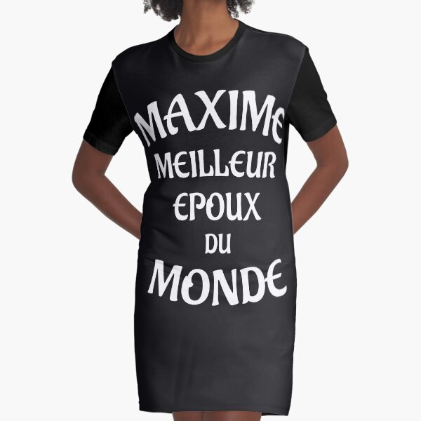 T-Shirt Maxime Best Husband in the World-Man-Boy Graphic T-Shirt Dress