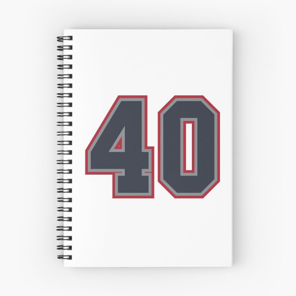 Item preview, 40 Navy Grey Red Sports Number Fourty designed and sold by HelloFromAja.