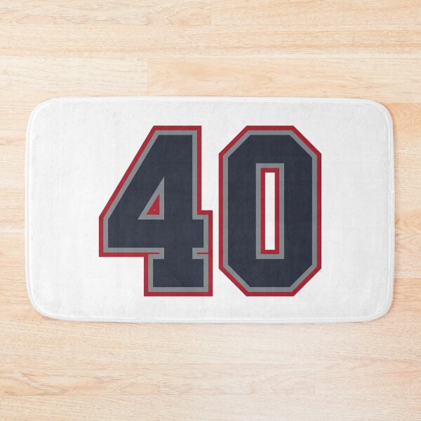 Item preview, 40 Navy Grey Red Sports Number Fourty designed and sold by HelloFromAja.