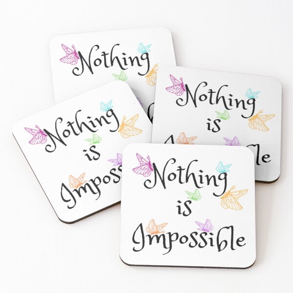 Item preview, Nothing Is Impossible Colorful Butterflies designed and sold by ZophiaSolaris.
