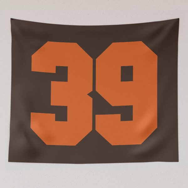 Item preview, 39 Number Cleveland Sports Thirty-Nine Brown Jersey designed and sold by HelloFromAja.
