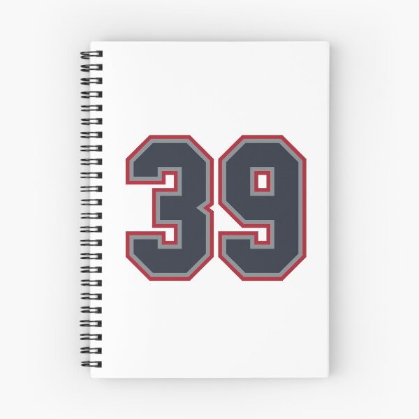 Item preview, 39 Navy Grey Red Sports Number Thirty-Nine designed and sold by HelloFromAja.