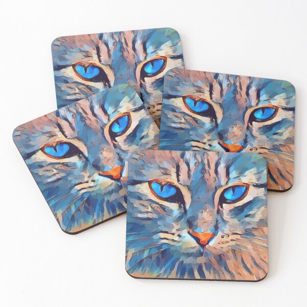 Item preview, Colorful Cat painting designed and sold by Rui Valverde.