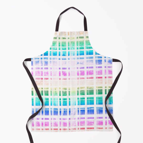 Item preview, Pastel Rainbow Watercolor Gingham designed and sold by TigaTiga.
