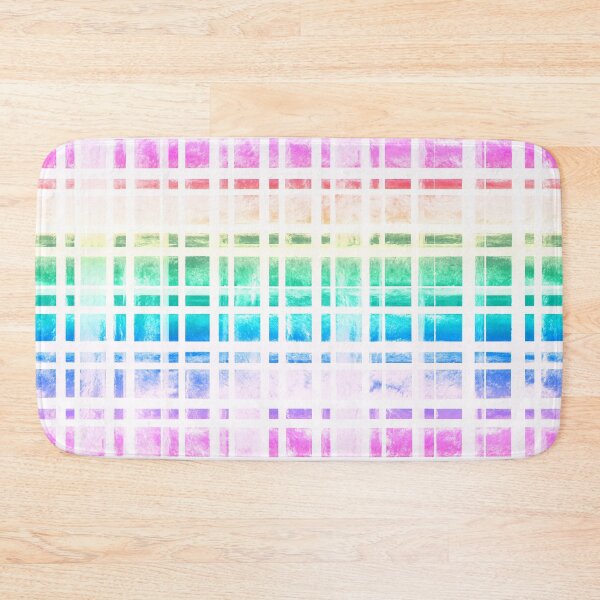 Item preview, Pastel Rainbow Watercolor Gingham  designed and sold by TigaTiga.