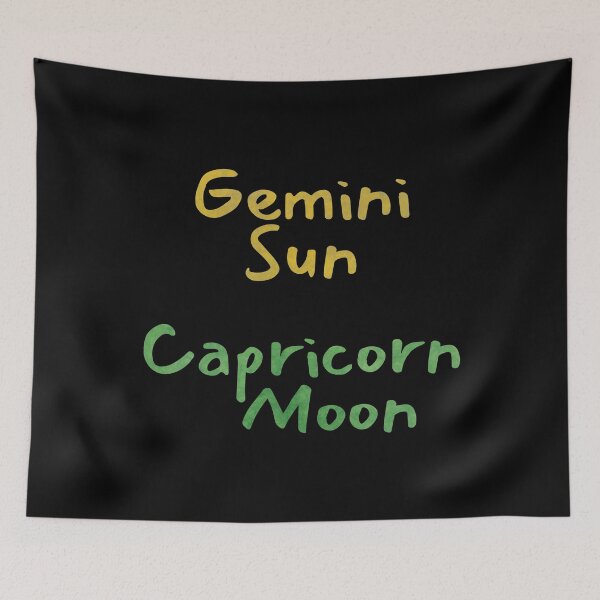 Item preview, Gemini Sun Capricorn Moon Text designed and sold by leomooncreates.