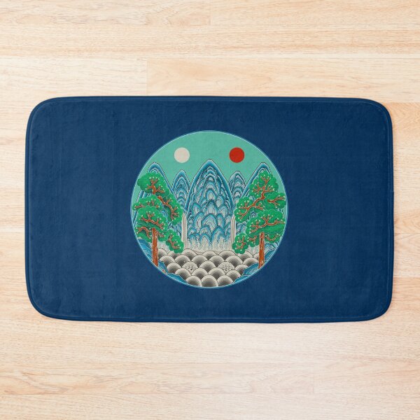 Item preview, Five peaks of the sun and moon in Winter: King’s painting Type A (Minhwa-Korean folk art) designed and sold by minsillust.