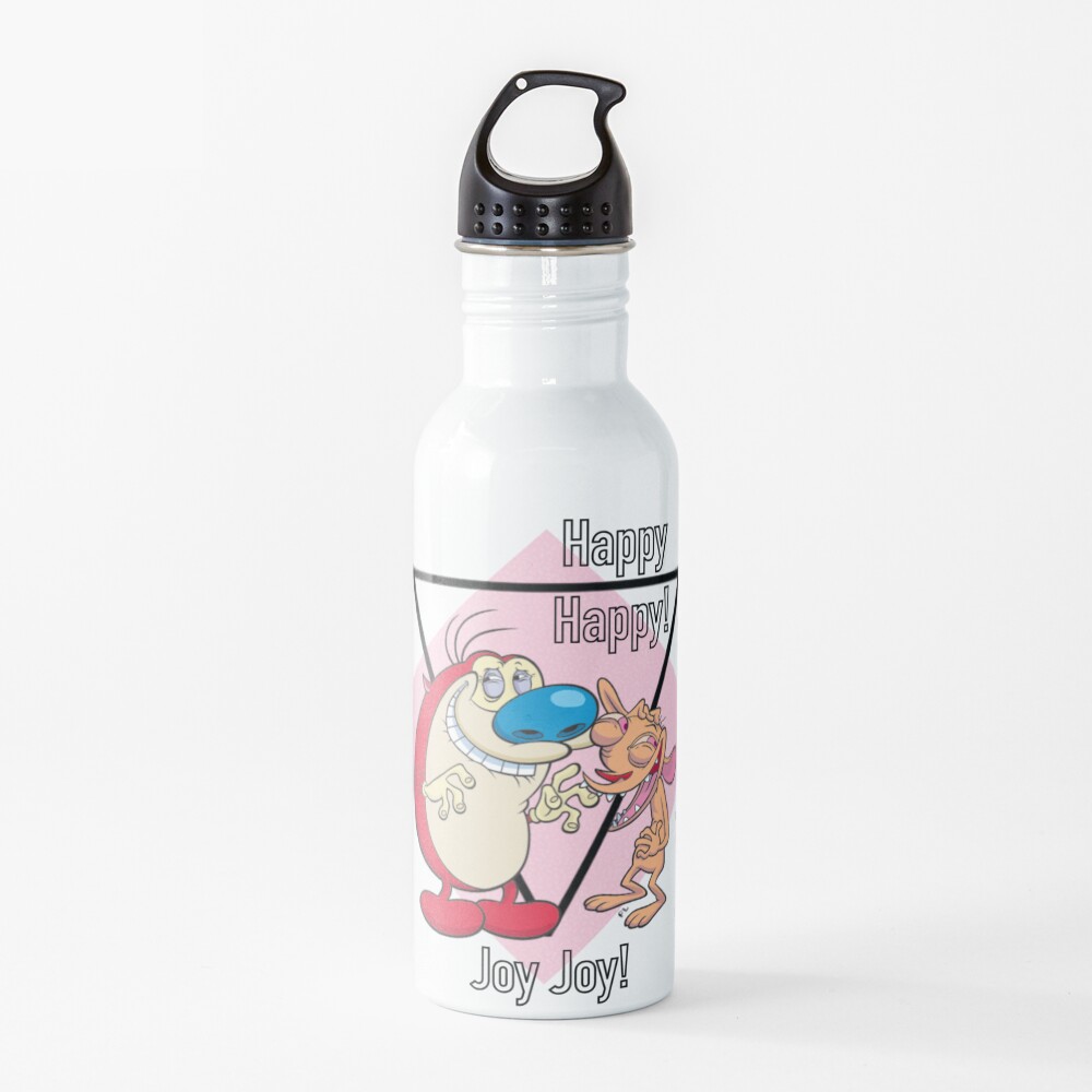 ‘Happy, Happy! Joy, Joy!’ Ren & Stimpy Quote Water Bottle