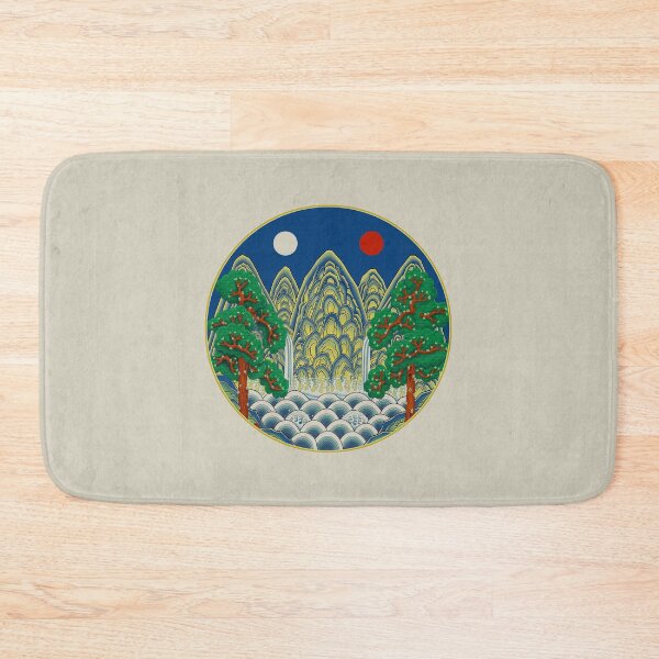 Item preview, Five peaks of the sun and moon: King’s painting Type A (Minhwa-Korean folk art) designed and sold by minsillust.