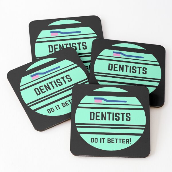 Item preview, Dentists Do It Better Funny Green Digital illustration art gift for Doctor designed and sold by conceptDVS.