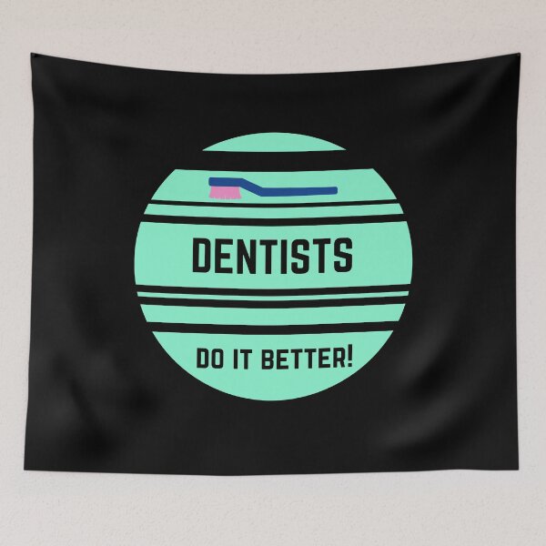 Item preview, Dentists Do It Better Funny Green Digital illustration art gift for Doctor designed and sold by conceptDVS.