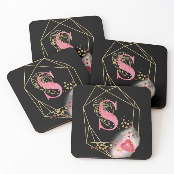 Item preview, Pink Gold Monogram S designed and sold by ElenaDanilo.