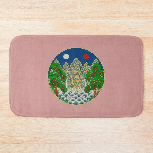 Item preview, Five peaks of the sun and moon in Spring: King’s painting Type A (Minhwa-Korean folk art) designed and sold by minsillust.