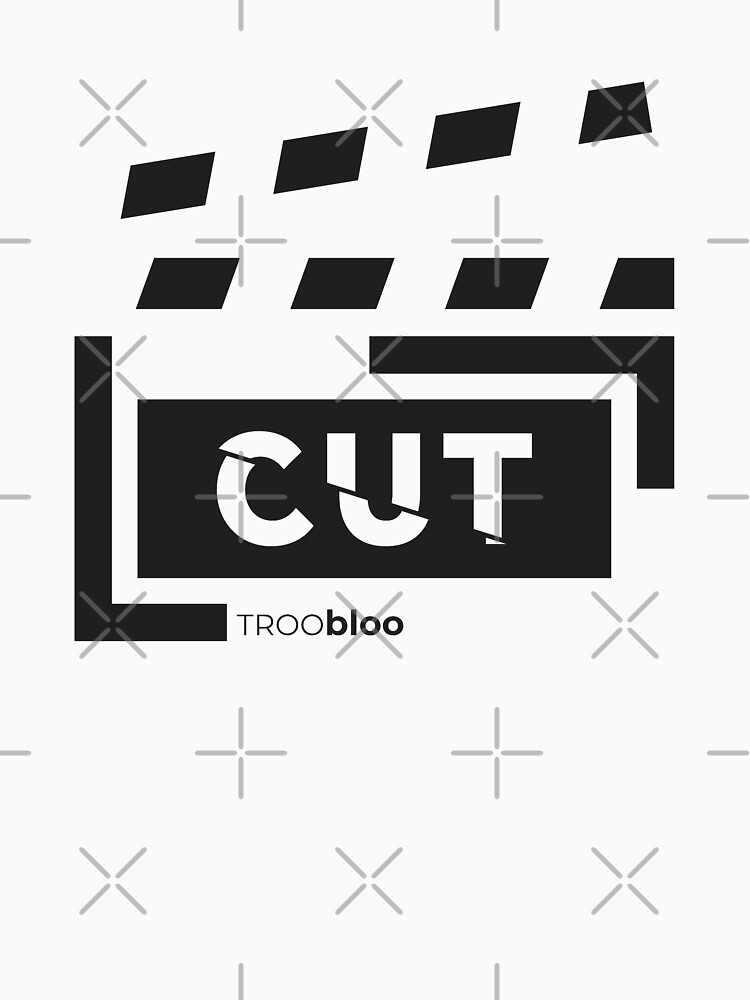 "Lights Camera Action Cut Black" Tshirt for Sale by imtroobloo