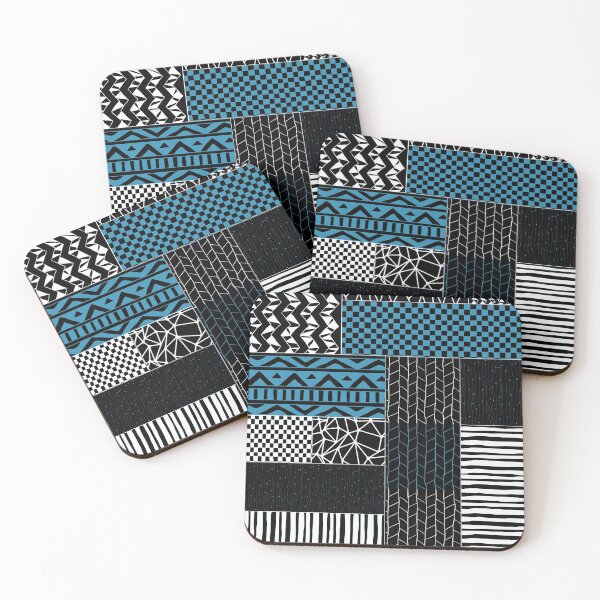 Item preview, Stripes and chevron geometrical textile print designed and sold by Mahnoor Haroon  Niazi.