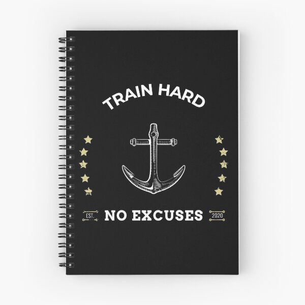 Item preview, Train Hard No Excuses - Motivational designed and sold by ChaseCoClothing.