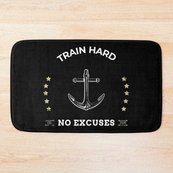 Item preview, Train Hard No Excuses - Motivational designed and sold by ChaseCoClothing.