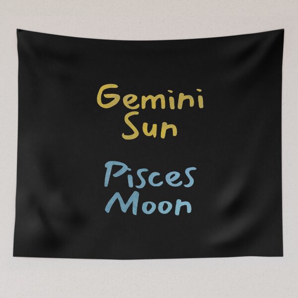 Item preview, Gemini Sun Pisces Moon Text designed and sold by leomooncreates.