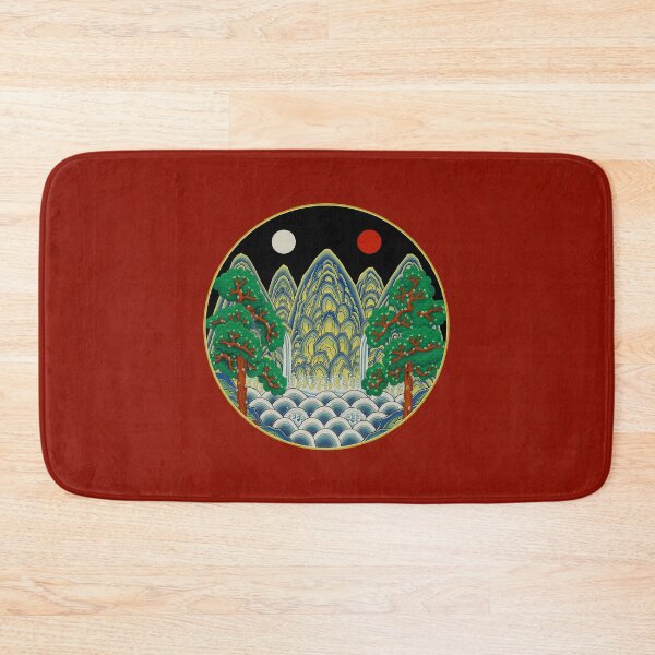 Item preview, Five peaks of the sun and moon in Summer: King’s painting Type B (Minhwa-Korean folk art) designed and sold by minsillust.