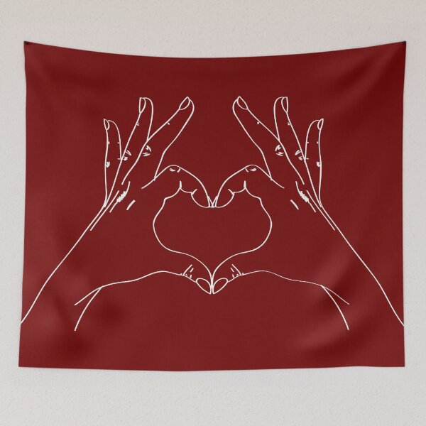 Item preview, Hands Forming A Heart Red designed and sold by creative-boo.