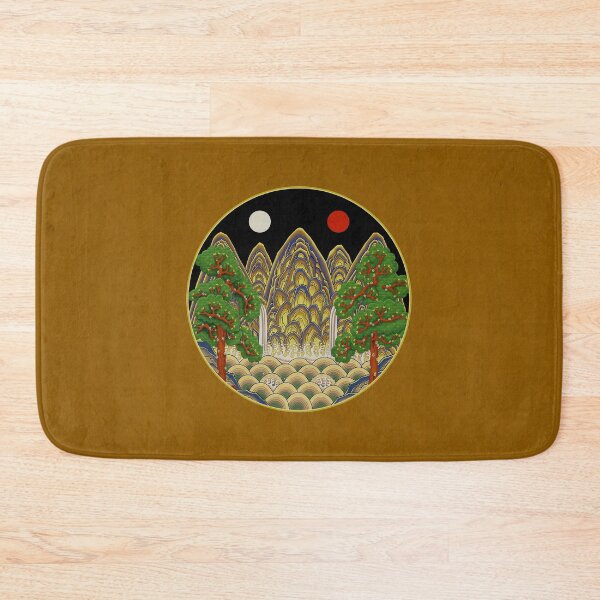 Item preview, Five peaks of the sun and moon in Autumn: King’s painting Type B (Minhwa-Korean folk art) designed and sold by minsillust.