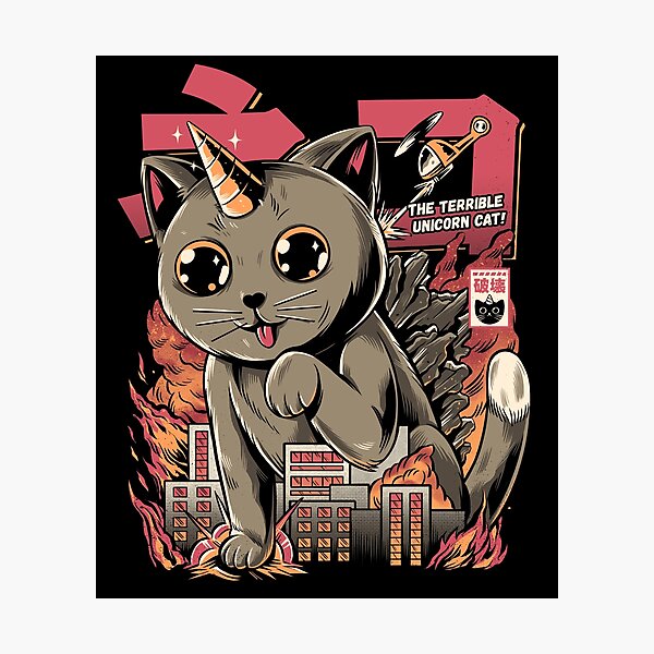 Item preview, Catzilla designed and sold by Ilustrata®.
