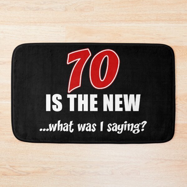 Item preview, 70 Is The New What Funny Gag designed and sold by jaycartoonist.