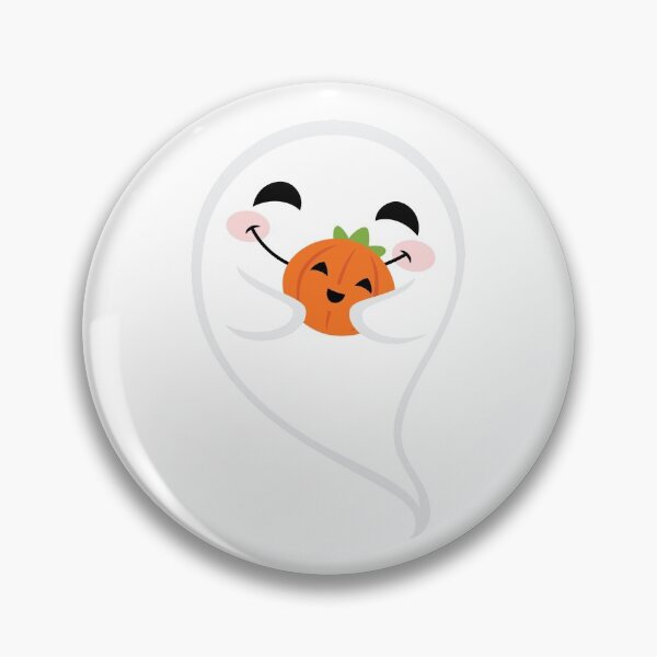 Item preview, Cute Ghost With Pumpkin designed and sold by Mari Ubialli.