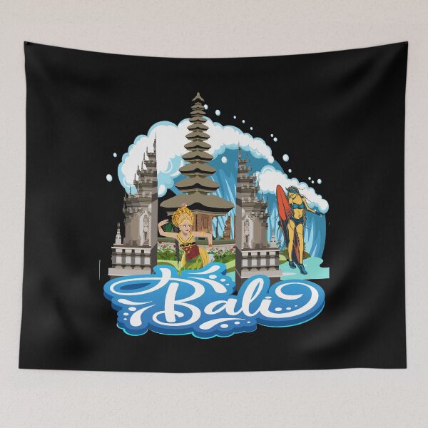 Item preview, Bali Surfing Temple Bali Dancer designed and sold by DELMEO.