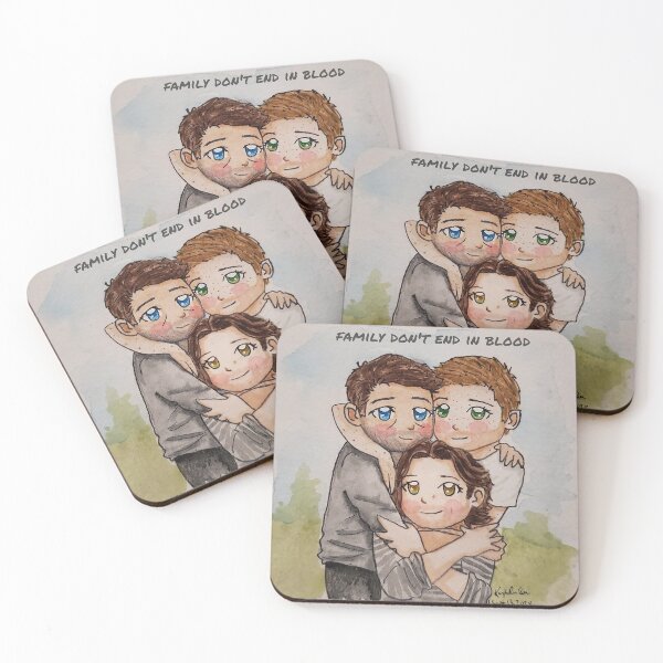 Item preview, family don't end in blood designed and sold by KayRoseBee.