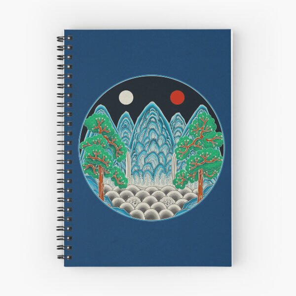 Item preview, Five peaks of the sun and moon in Winter: King’s painting Type A (Minhwa-Korean folk art) designed and sold by minsillust.