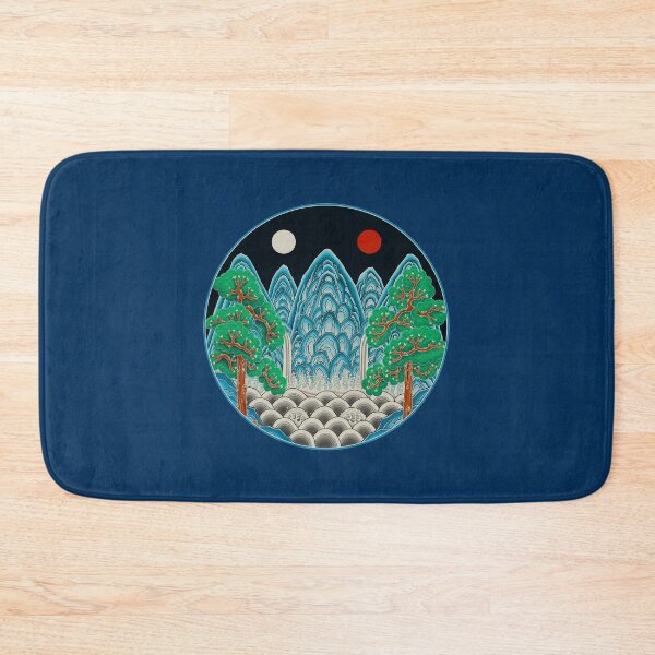 Item preview, Five peaks of the sun and moon in Winter: King’s painting Type A (Minhwa-Korean folk art) designed and sold by minsillust.