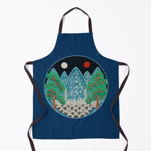 Item preview, Five peaks of the sun and moon in Winter: King’s painting Type A (Minhwa-Korean folk art) designed and sold by minsillust.