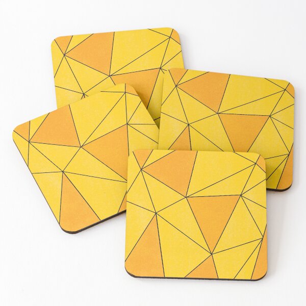 Item preview, Keep Climbing // Mountainous Orange and Yellow Geometric Pattern designed and sold by Anna Prendergast.