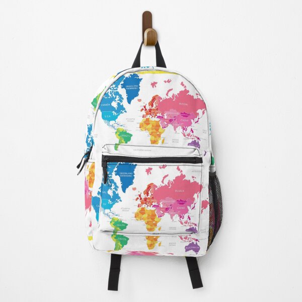 Item preview, Colorful World Map designed and sold by duffy-store.