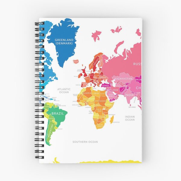 Item preview, Colorful World Map designed and sold by duffy-store.