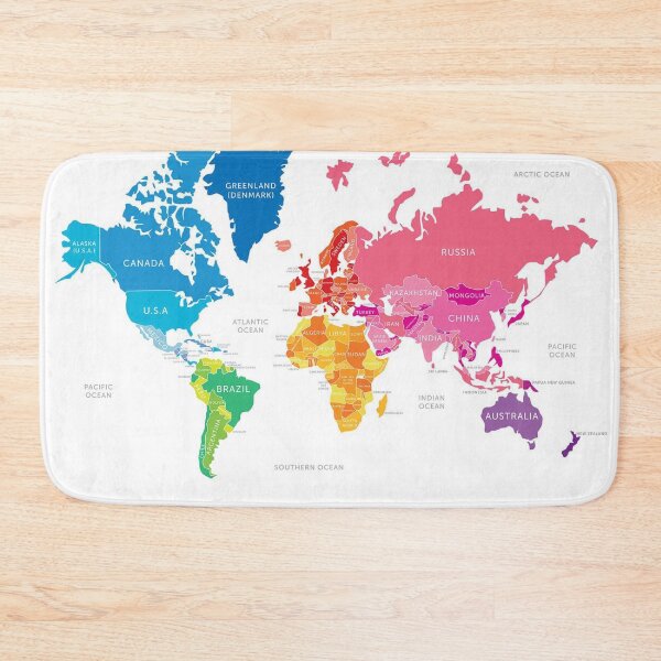 Item preview, Colorful World Map designed and sold by duffy-store.