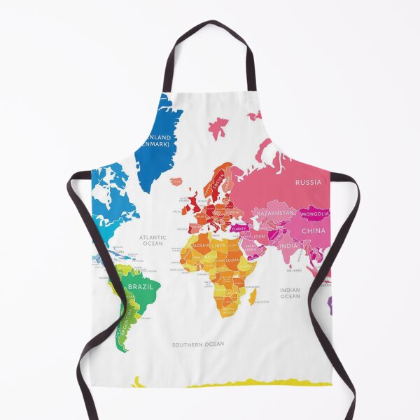 Item preview, Colorful World Map designed and sold by duffy-store.