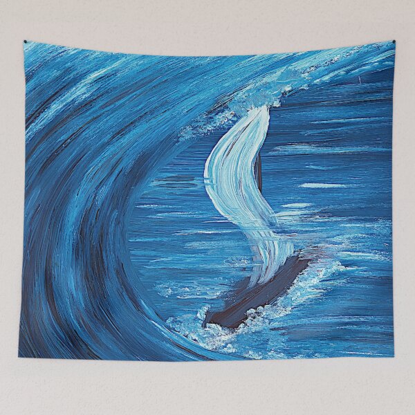 Item preview, Sailing ship in a gigantic wave designed and sold by Psychopeeet.