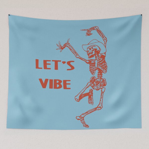Item preview, Let's vibe cowboy skeleton designed and sold by estela-thehouse.