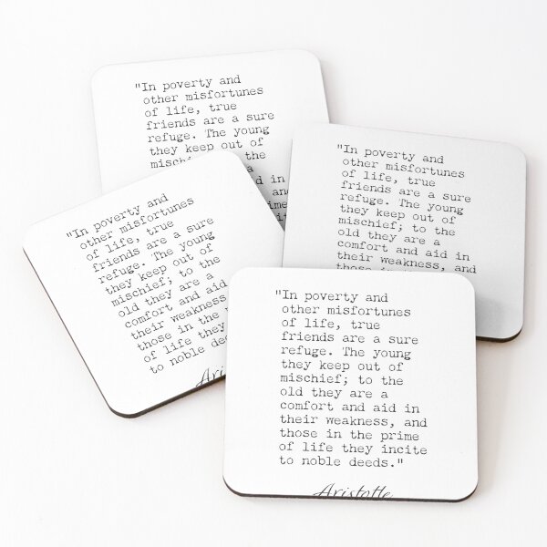 Item preview, Aristotle about friends designed and sold by Ariana Mila -  Awesome quotes.