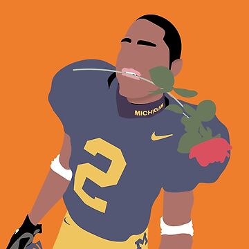 Charles Woodson Football Illustrated Art Poster Print Charles 