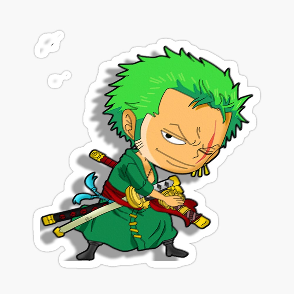 Roronoa Zoro One Piece Logo The Swordsman Poster By Hamzahdn007 Redbubble