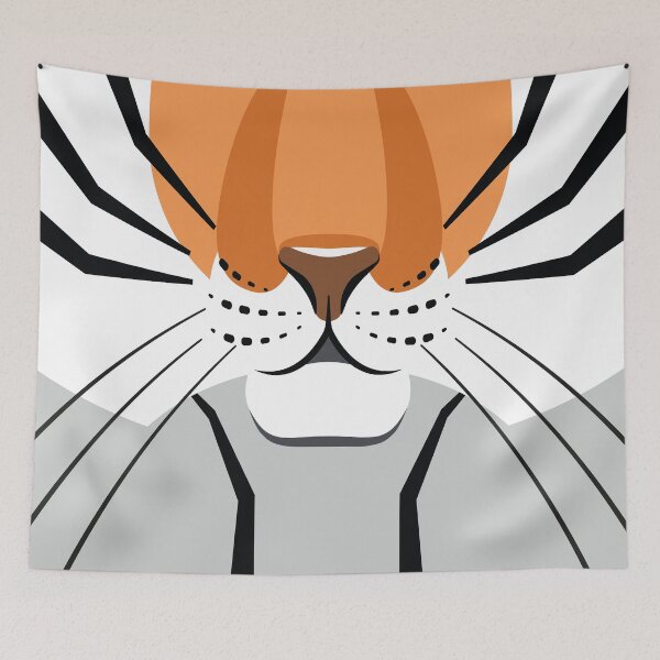 Item preview, African Tiger Face designed and sold by 3bythelake.