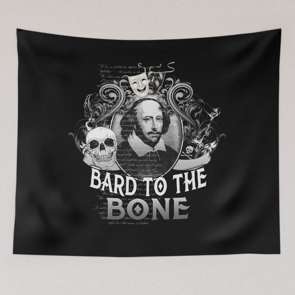 Item preview, William Shakespeare Bard To The Bone Plays Quotes Poems Sonnets Biography Fans designed and sold by TopTeeShop.