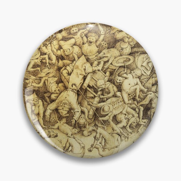 Item preview, The Fall of Magician Hermogenes Sepia Drawing by Pieter Brueghel the Elder designed and sold by BulganLumini.