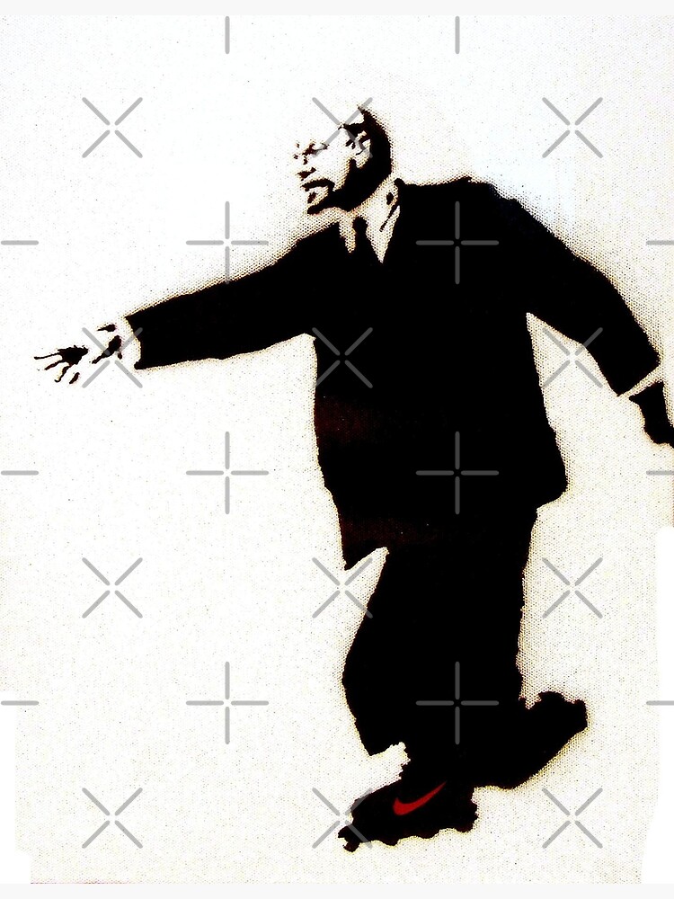 Discover Banksy Lenin on Skates Premium Matte Vertical Poster