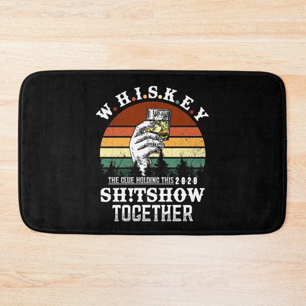 Item preview, Whiskey Definition The Glue Holding This 2020 Shitshow Together Vintage Throwback Sunset with Liquor Glasses designed and sold by Dolphin Graphic.